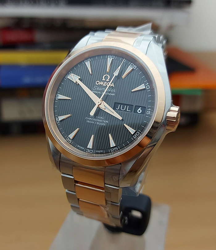 Omega Seamaster RG/SS Aqua Terra 150m Co-axial Chronometer Annual Calendar Ref. 231.20.39.22.06.001